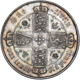 1860 Gothic Florin - Victoria British Silver Coin - Superb
