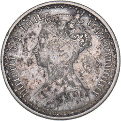 1869 Gothic Florin - Victoria British Silver Coin