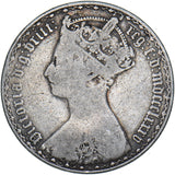 1885 Gothic Florin - Victoria British Silver Coin