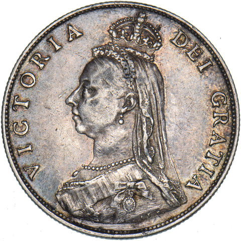 1887 Florin - Victoria British Silver Coin - Nice
