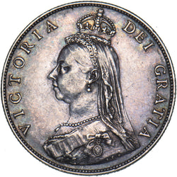 1887 Florin - Victoria British Silver Coin - Very Nice