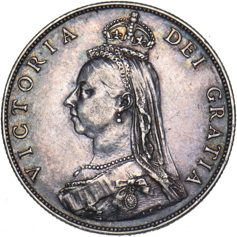 1887 Florin - Victoria British Silver Coin - Very Nice