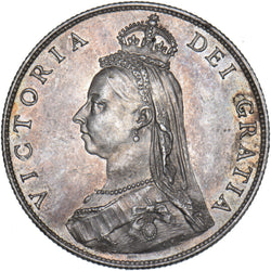 1887 Florin - Victoria British Silver Coin - Superb