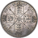 1887 Florin - Victoria British Silver Coin - Superb