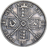 1892 Florin - Victoria British Silver Coin