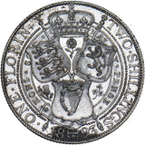 1893 Florin - Victoria British Silver Coin - Very Nice