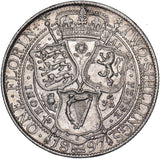 1897 Florin - Victoria British Silver Coin - Nice