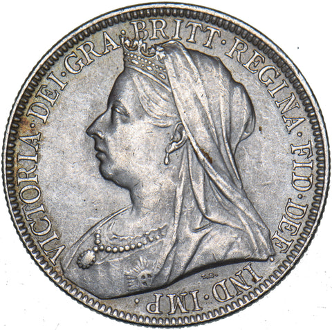 1900 Florin - Victoria British Silver Coin - Very Nice