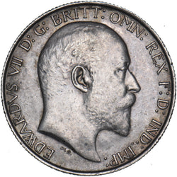 1902 Florin - Edward VII British Silver Coin - Very Nice