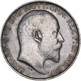 1902 Florin - Edward VII British Silver Coin - Very Nice