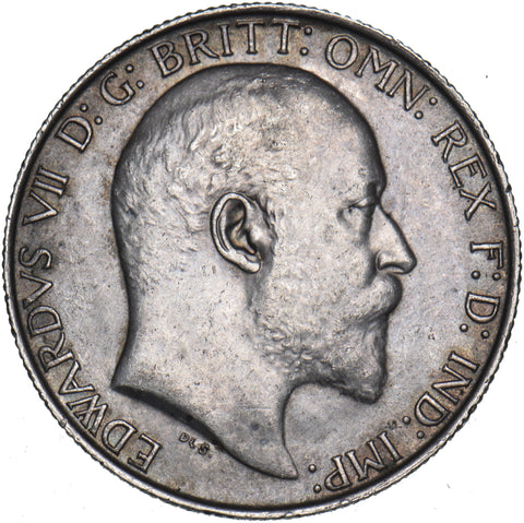 1902 Florin - Edward VII British Silver Coin - Very Nice