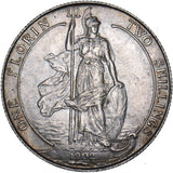 1902 Florin - Edward VII British Silver Coin - Very Nice