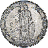 1902 Florin - Edward VII British Silver Coin - Nice