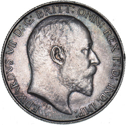 1902 Florin - Edward VII British Silver Coin - Very Nice