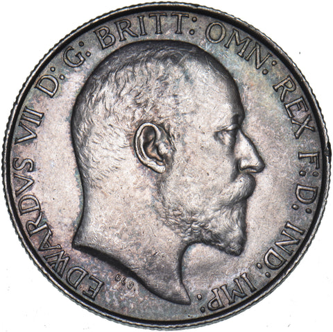 1902 Florin - Edward VII British Silver Coin - Very Nice