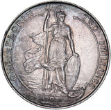 1902 Florin - Edward VII British Silver Coin - Very Nice