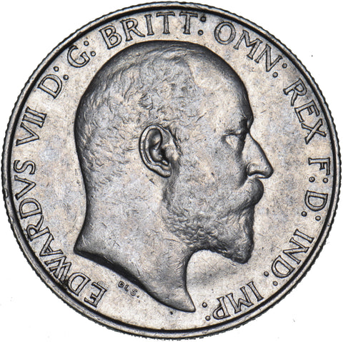 1902 Florin - Edward VII British Silver Coin - Very Nice