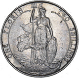 1902 Florin - Edward VII British Silver Coin - Very Nice