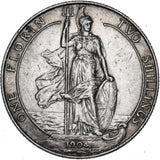 1904 Florin - Edward VII British Silver Coin - Nice