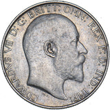 1907 Florin - Edward VII British Silver Coin - Nice