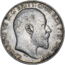 1908 Florin - Edward VII British Silver Coin - Nice