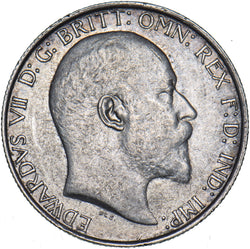 1909 Florin - Edward VII British Silver Coin - Very Nice