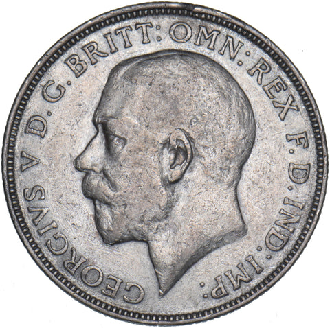 1911 Florin - George V British Silver Coin - Nice