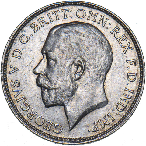 1911 Florin - George V British Silver Coin - Very Nice
