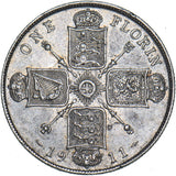 1911 Florin - George V British Silver Coin - Very Nice