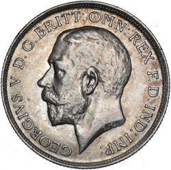 1914 Florin - George V British Silver Coin - Very Nice
