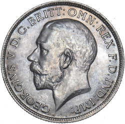1914 Florin - George V British Silver Coin - Very Nice