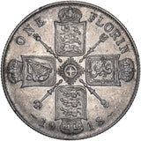 1918 Florin - George V British Silver Coin - Nice