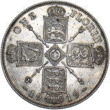 1919 Florin - George V British Silver Coin - Very Nice