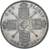 1921 Florin - George V British Silver Coin - Very Nice