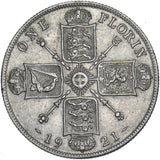 1921 Florin - George V British Silver Coin - Nice
