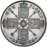 1924 Florin - George V British Silver Coin - Nice