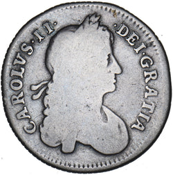 1663 Shilling - Charles II British Silver Coin