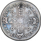 1663 Shilling - Charles II British Silver Coin