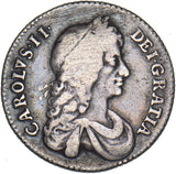 1668 Shilling - Charles II British Silver Coin