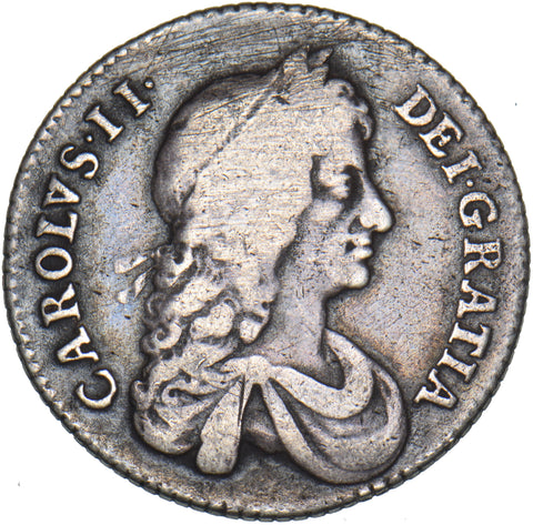 1668 Shilling - Charles II British Silver Coin