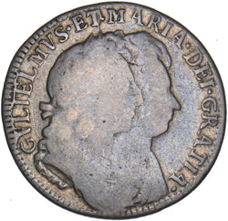 1693 Shilling - William & Mary British Silver Coin