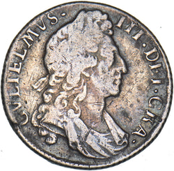 1697 Shilling - William III British Silver Coin