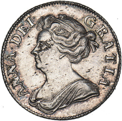 1708 Shilling - Anne British Silver Coin - Very Nice