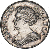 1708 Shilling - Anne British Silver Coin - Very Nice