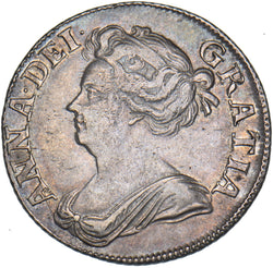 1709 Shilling - Anne British Silver Coin - Very Nice