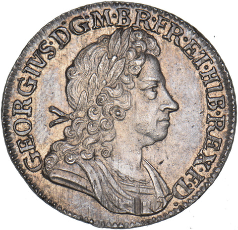 1723 SSC Shilling - George I British Silver Coin - Superb
