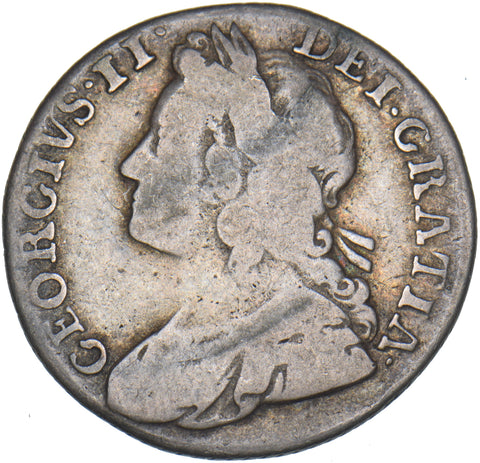 1737 Shilling - George II British Silver Coin
