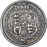 1818 Shilling - George III British Silver Coin - Nice
