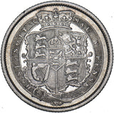 1819 Shilling (9 Over 8) - George III British Silver Coin - Nice