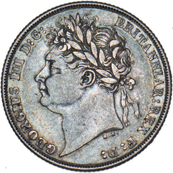 1821 Shilling - George IV British Silver Coin - Nice